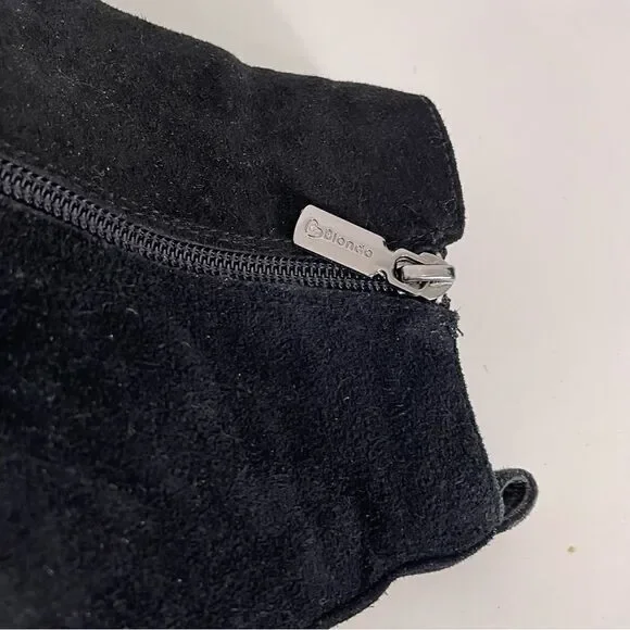 Blondo Black Leather Suede Ankle Booties - Picture 7 of 10